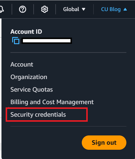 Security credentials